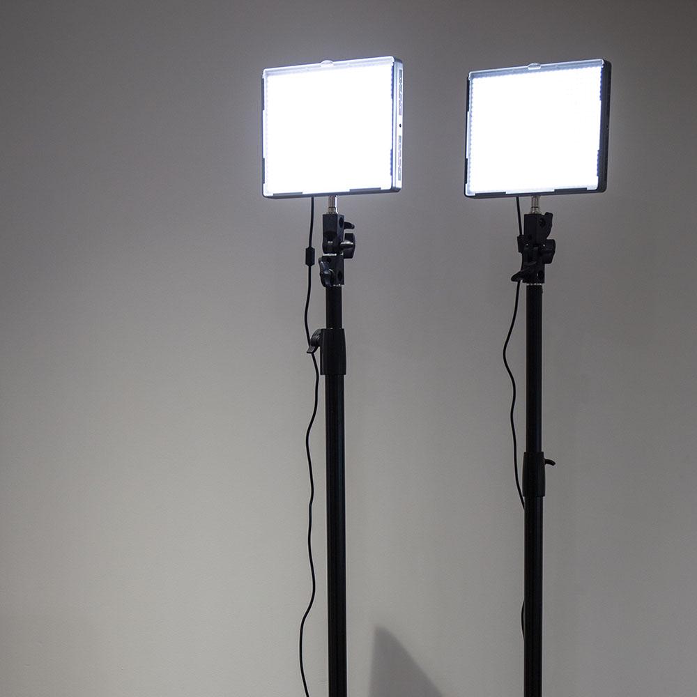 Two Aputure Hr672s 5500k Led Video Light with Stands