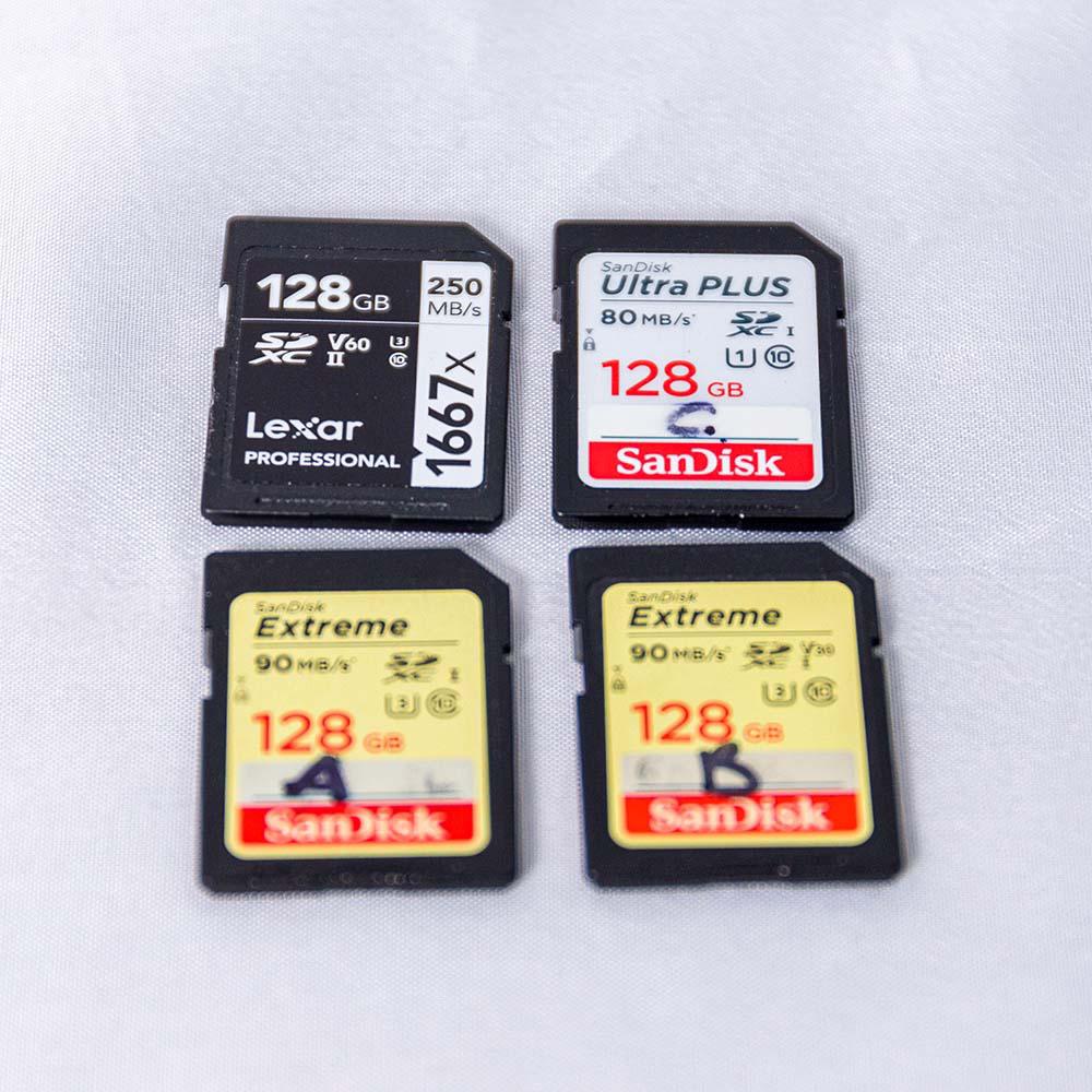 4 X 128gb Sd Cards Kit