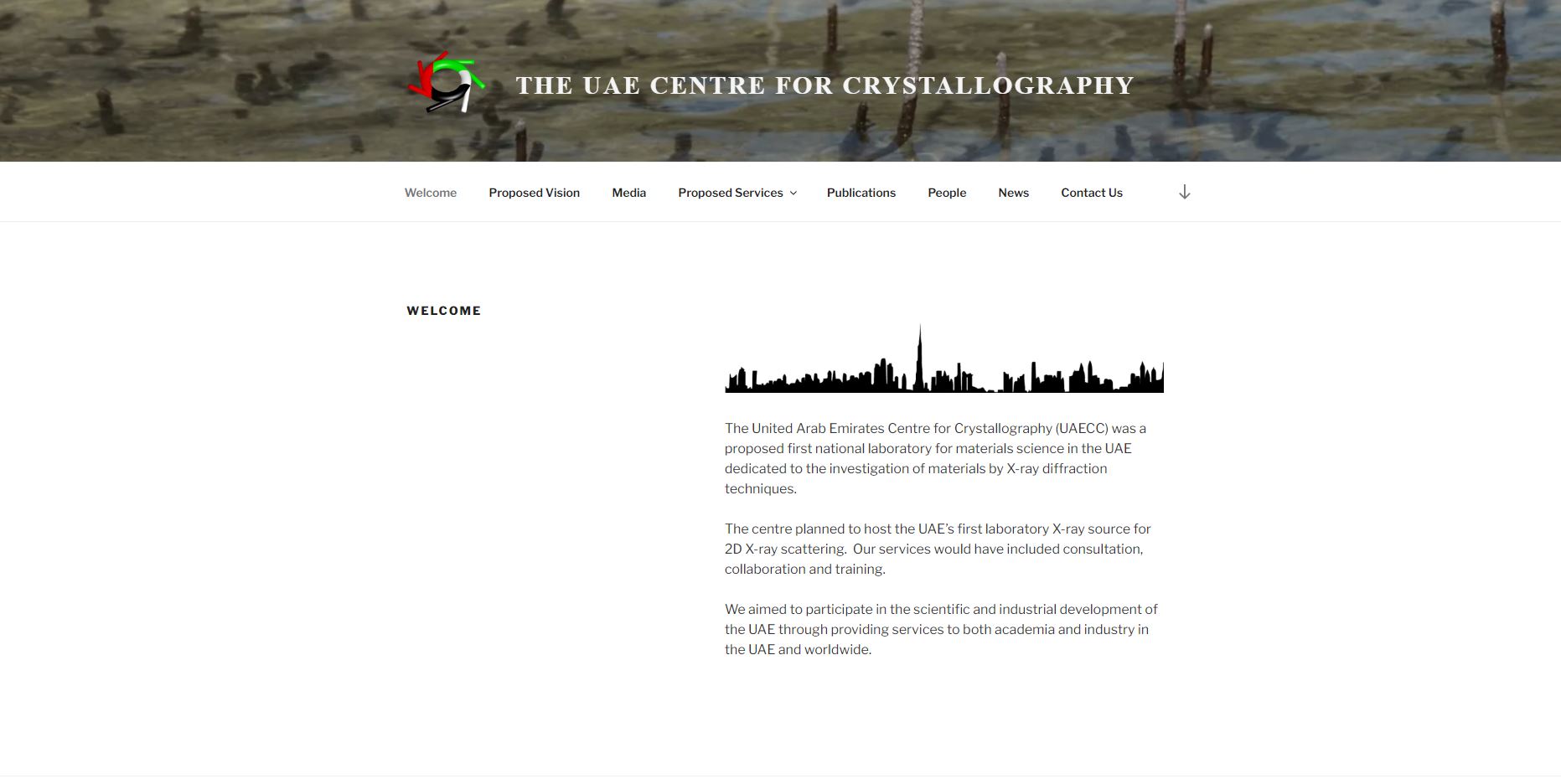 The United Arab Emirates Centre for Crystallography (UAECC) Home Page.