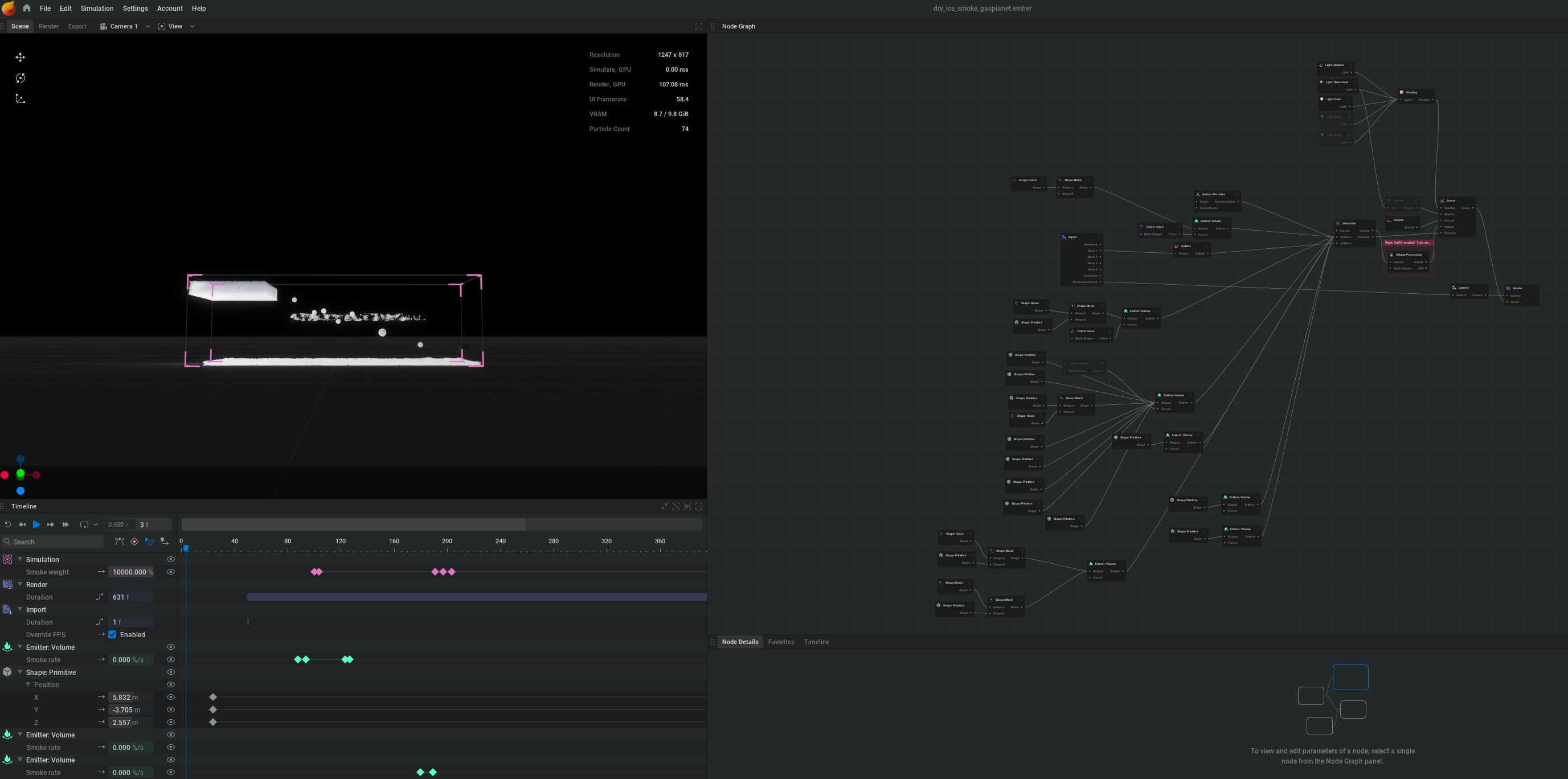 Embergen project nodes.